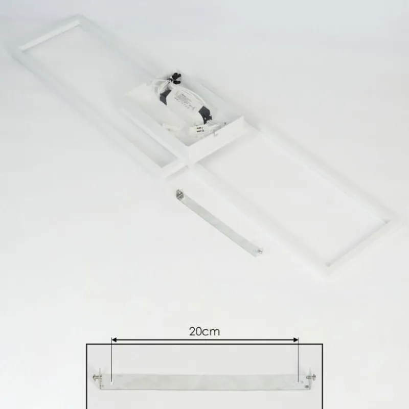 hofstein Plafonnier Hyacinthe LED Chrome, Blanc, 1 lumière