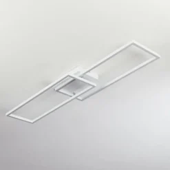 hofstein Plafonnier Hyacinthe LED Chrome, Blanc, 1 lumière