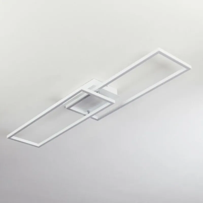 hofstein Plafonnier Hyacinthe LED Chrome, Blanc, 1 lumière