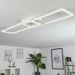 hofstein Plafonnier Hyacinthe LED Chrome, Blanc, 1 lumière