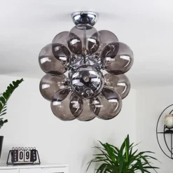 hofstein Plafonnier Hyco Chrome, 12 lumières