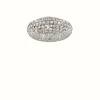Luminaires Orientaux-Luminaires Ideallux Plafonnier Ideal Lux KING Chrome, Aspect cristal, 5 lumières