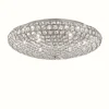 Luminaires Orientaux-Luminaires Ideallux Plafonnier Ideal Lux KING Chrome, Aspect cristal, 9 lumières