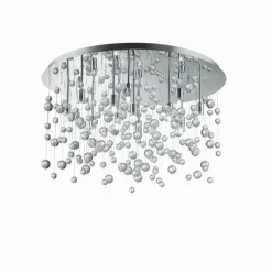 Luminaires Ideallux Plafonnier Ideal Lux NEVE Chrome, 12 lumières