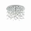 Luminaires Ideallux Plafonnier Ideal Lux NEVE Chrome, 8 lumières