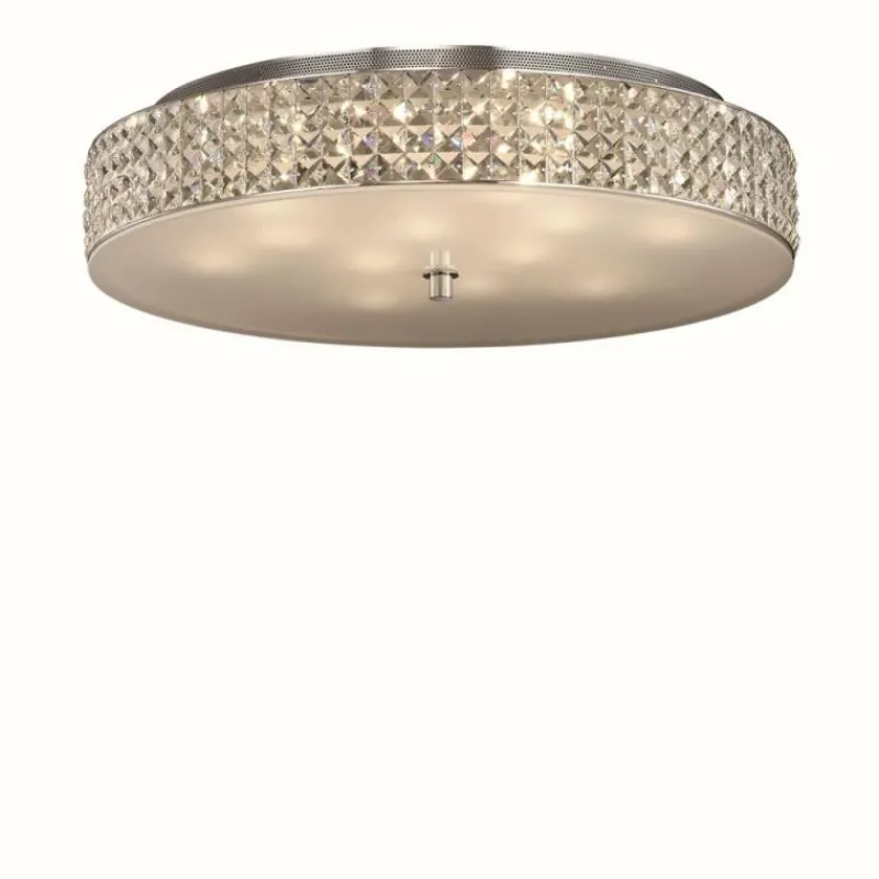 Luminaires Ideallux Plafonnier Ideal Lux ROMA Chrome, Aspect cristal, 12 lumières* Plafonniers