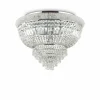 Luminaires Antiques-Luminaires Ideallux Plafonnier Ideallux DUBAI Chrome, 24 lumières