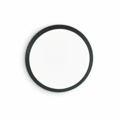 Luminaires Ideallux Plafonnier Ideallux GEMMA LED Noir, 1 lumière