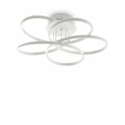 Luminaires Ideallux Plafonnier Ideallux KAROL LED Blanc, 1 lumière* Éclairage Led