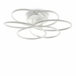 Luminaires Ideallux Plafonnier Ideallux KAROL LED Blanc, 1 lumière* Éclairage Led