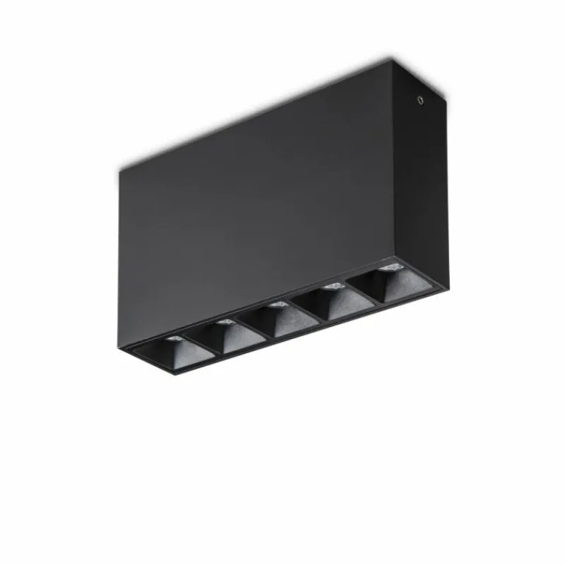 Luminaires Ideallux Plafonnier Ideallux LIKA LED Noir, 1 lumière* Éclairage Led