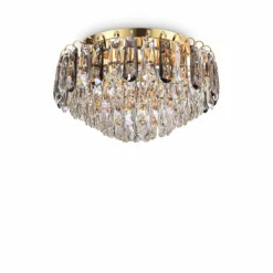 Luminaires Ideallux Plafonnier Ideallux MAGNOLIA Laiton, 7 lumières