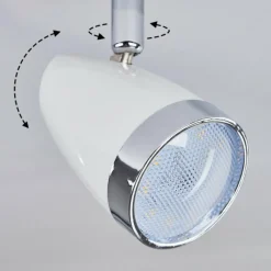 hofstein Plafonnier Idlewild LED Chrome, Blanc, 4 lumières* Spots Et Projecteurs