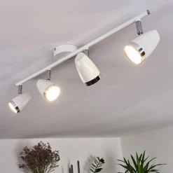 hofstein Plafonnier Idlewild LED Chrome, Blanc, 4 lumières* Spots Et Projecteurs