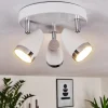 hofstein Plafonnier Idlewild LED Chrome, Blanc, 3 lumières