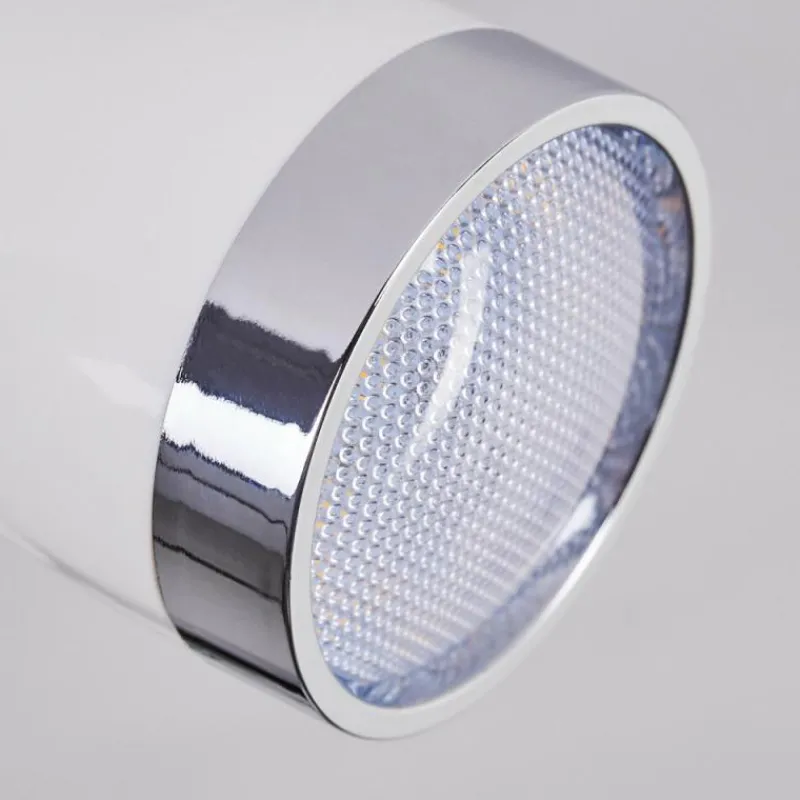 hofstein Plafonnier Idlewild LED Chrome, Blanc, 3 lumières
