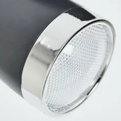 Lampes Industrielles-hofstein Plafonnier Idlewild LED Noir, 4 lumières