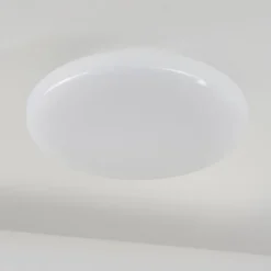 Idual Plafonnier Chloe LED Argenté, Blanc, 1 lumière, Télécommandes, Changeur de couleurs