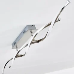 hofstein Plafonnier Imatro LED Nickel mat, 2 lumières