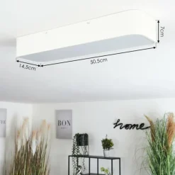 Lampe Plafonnier Iriondo LED Blanc, 1 lumière, Télécommandes* Éclairage Led