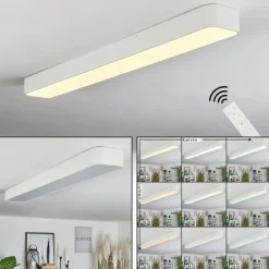 hofstein Plafonnier Iriondo LED Blanc, 1 lumière, Télécommandes
