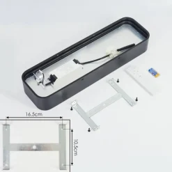 Lampe Plafonnier Iriondo LED Noir, 1 lumière, Télécommandes* Éclairage Led