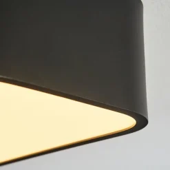 hofstein Plafonnier Iriondo LED Noir, 1 lumière, Télécommandes