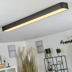 hofstein Plafonnier Iriondo LED Noir, 1 lumière, Télécommandes
