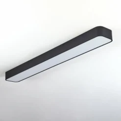 hofstein Plafonnier Iriondo LED Noir, 1 lumière, Télécommandes