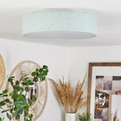 Lampes En Tissu-hofstein Plafonnier Jakkila LED Blanc, 1 lumière