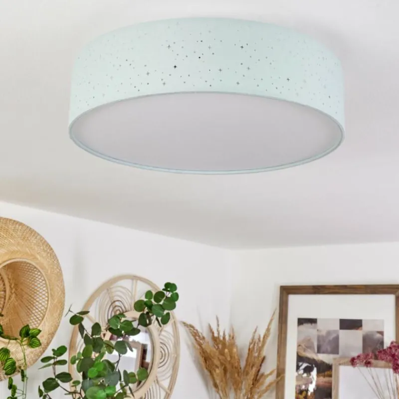 Lampes En Tissu-hofstein Plafonnier Jakkila LED Blanc, 1 lumière