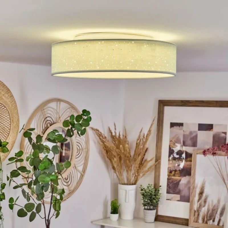 Lampes En Tissu-hofstein Plafonnier Jakkila LED Blanc, 1 lumière