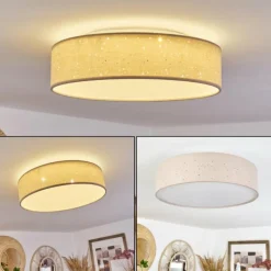 Lampes En Tissu-hofstein Plafonnier Jakkila LED Blanc, 1 lumière