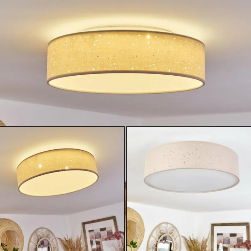 Lampes En Tissu-hofstein Plafonnier Jakkila LED Blanc, 1 lumière