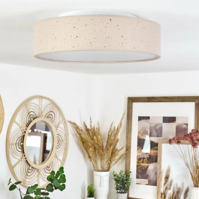 Lampes En Tissu-hofstein Plafonnier Jakkila LED Blanc, 1 lumière