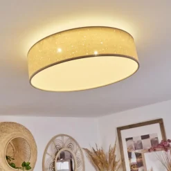 Lampes En Tissu-hofstein Plafonnier Jakkila LED Blanc, 1 lumière