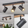 Luminaires Scandinaves-hofstein Plafonnier Javel Brun, Couleur bois, Noir, 3 lumières