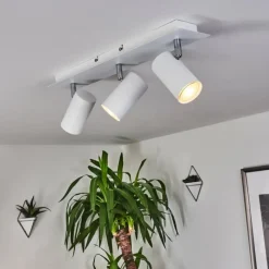 hofstein Plafonnier Javel Chrome, Blanc, 3 lumières* Spots Et Projecteurs