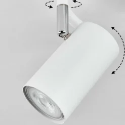 hofstein Plafonnier Javel Chrome, Blanc, 3 lumières* Spots Et Projecteurs