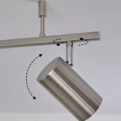 hofstein Plafonnier Javel Chrome, Nickel mat, 6 lumières