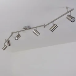 hofstein Plafonnier Javel Chrome, Nickel mat, 6 lumières