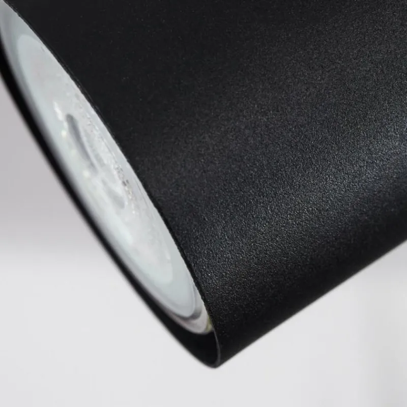 hofstein Plafonnier Javel Chrome, Noir, 6 lumières