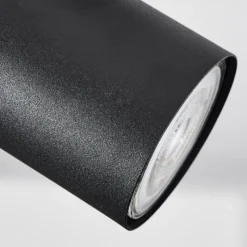 hofstein Plafonnier Javel Chrome, Noir, 2 lumières