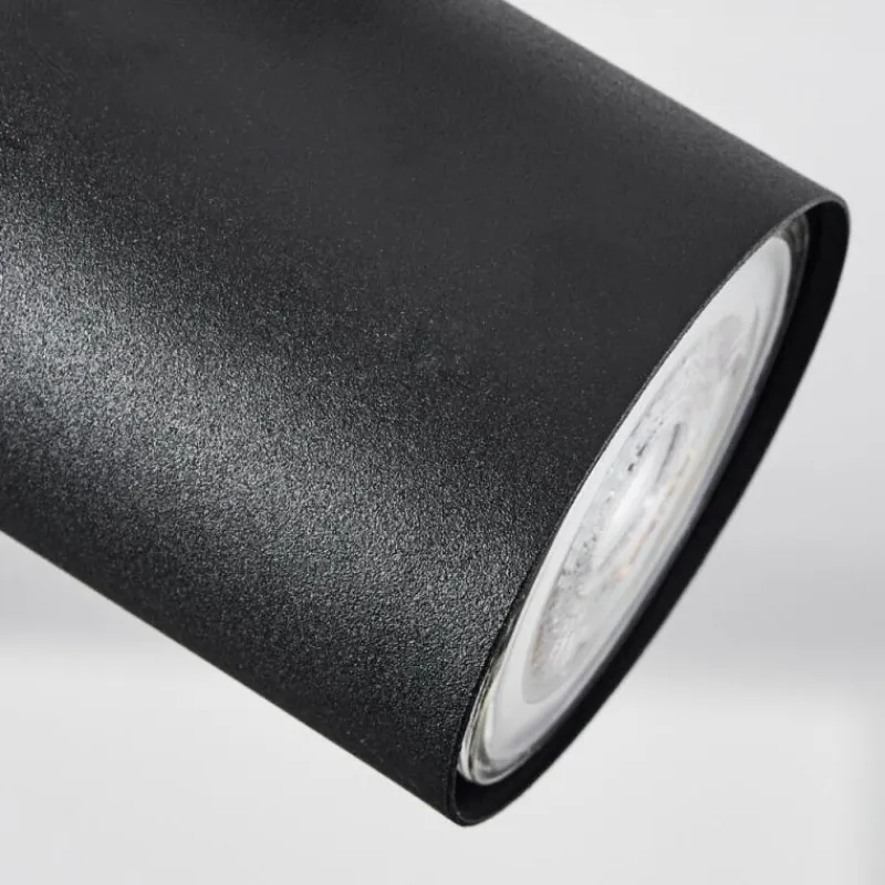 hofstein Plafonnier Javel Chrome, Noir, 2 lumières