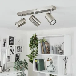 hofstein Plafonnier Javel Chrome, Nickel mat, 3 lumières