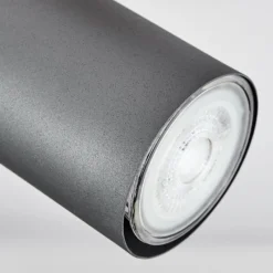 hofstein Plafonnier Javel Couleur bois, Noir, 2 lumières