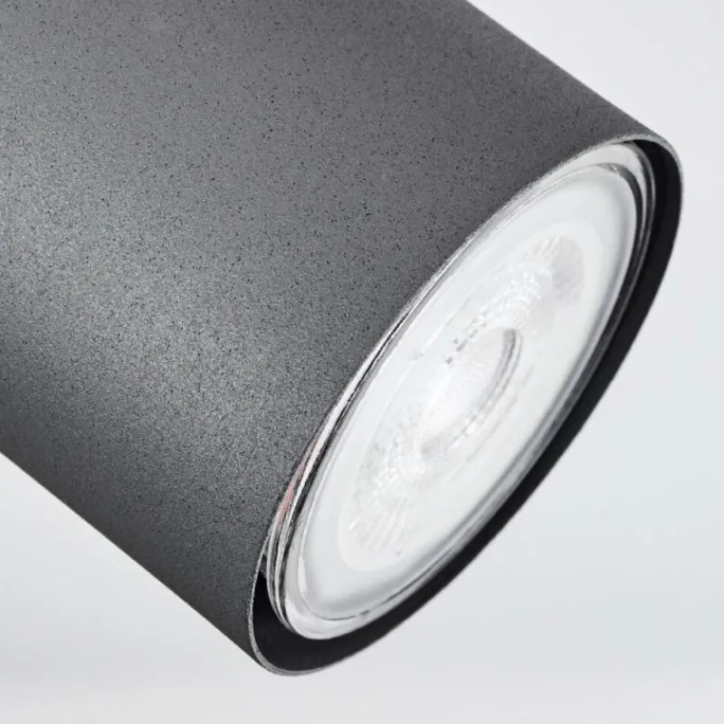 hofstein Plafonnier Javel Couleur bois, Noir, 3 lumières