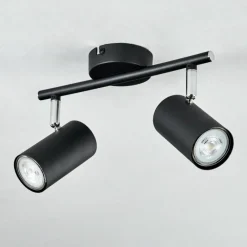 hofstein Plafonnier Javel Noir, 2 lumières* Spots Et Projecteurs