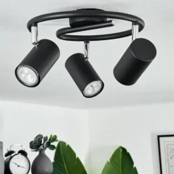 hofstein Plafonnier Javel Noir, 3 lumières* Spots Et Projecteurs