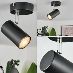 hofstein Plafonnier Javel Noir, 1 lumière* Spots Et Projecteurs